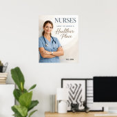 Personalized Nurse "Healthier World" Appreciation Poster (Heimbüro)