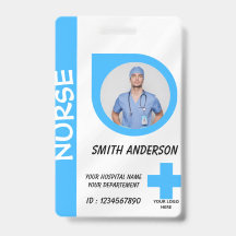 Personalized Nurse ID Badge for Hospital Staff