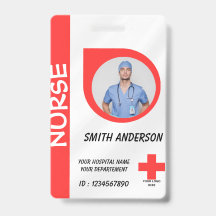 Personalized Nurse ID Badge for Hospital Staff