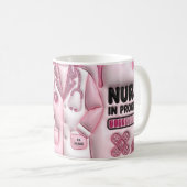 Personalized Nurse in Progress Classic 11oz Mug Kaffeetasse (VorderseiteRechts)