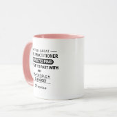 Personalized Nurse Practitioner Tasse (Vorderseite Links)