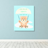 Personalized Nursery wall Art Leinwanddruck (Insitu (Holzboden))