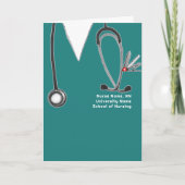 Personalized Nursing School Graduation Karte (Vorderseite)