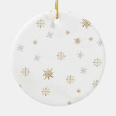 Personalized Nutcracker and Fairy Christmas Tree Keramik Ornament (Hinten)