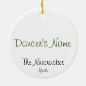 Personalized Nutcracker Arabian Keramik Ornament (Hinten)