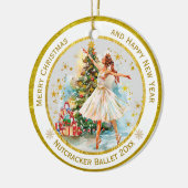 Personalized Nutcracker Ballet Christmas - Gift Keramik Ornament (Links)
