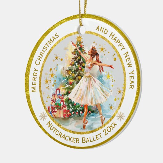 Personalized Nutcracker Ballet Christmas - Gift Keramik Ornament (Links)