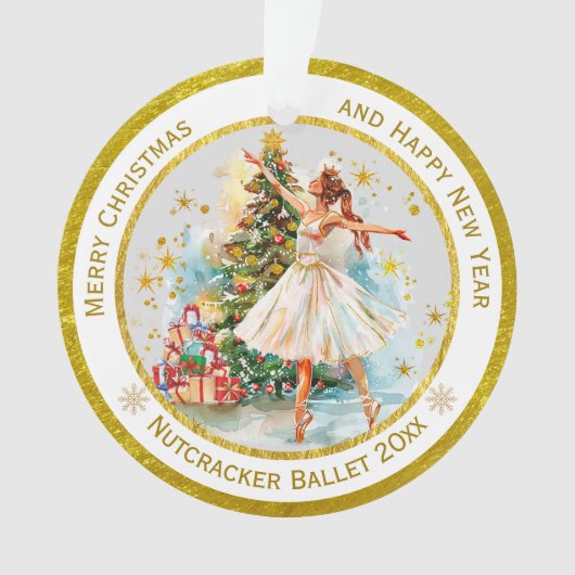 Personalized Nutcracker Ballet Christmas - Gift Ornament (Vorderseite)