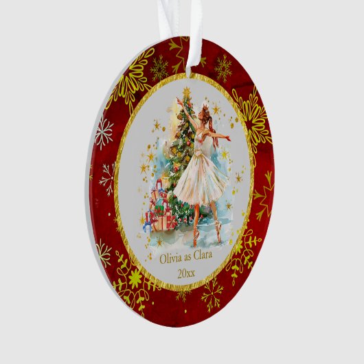 Personalized Nutcracker Ballet Christmas - Gift Ornament (Vorderseite)