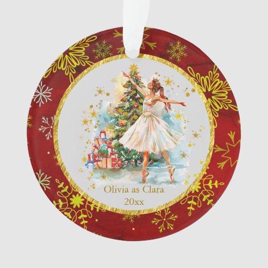Personalized Nutcracker Ballet Christmas - Gift Ornament (Vorderseite)