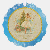 Personalized Nutcracker Ballet Christmas - Gift Ornament Karte (Vorderseite)
