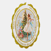 Personalized Nutcracker Ballet Christmas - Gift Ornament Karte (Rechts)