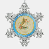 Personalized Nutcracker Ballet Christmas - Gift Schneeflocken Zinn-Ornament (Vorderseite)