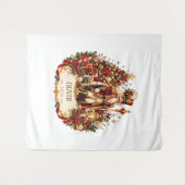 Personalized Nutcracker Christmas Blanket with Nam Wandteppich (Vorderseite (Horizontal))
