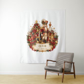 Personalized Nutcracker Christmas Blanket with Nam Wandteppich (Beispiel)
