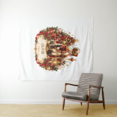 Personalized Nutcracker Christmas Blanket with Nam Wandteppich (Beispiel (Horizontal))