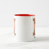 Personalized Nutcracker Monogram N Christmas Zweifarbige Tasse (Mittel)