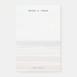 Personalized ocean aesthetic dot Grid Post-it Klebezettel