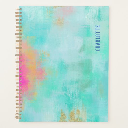 Personalized Ocean Joyride - Blue Turquoise Planer (Vorderseite)