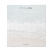 Personalized ocean waves aesthetic dot Grid Notizblock (Vorderseite)