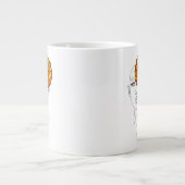 Personalized October Birth Flower Portrait Jumbo-Tasse (Vorderseite)