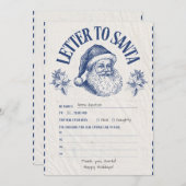 Personalized Official North Pole Letter From Santa Einladung (Vorne/Hinten)