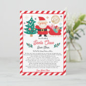 Personalized Official North Pole Letter From Santa Einladung (Stehend Vorderseite)