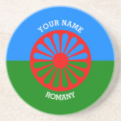 Personalized Official Romany gypsy travellers flag Getränkeuntersetzer (Vorne)