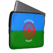 Personalized Official Romany gypsy travellers flag Laptopschutzhülle (Vorne Rechts)