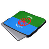 Personalized Official Romany gypsy travellers flag Laptopschutzhülle (Vorne Knopf)