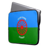 Personalized Official Romany gypsy travellers flag Laptopschutzhülle (Vorderseite Links)