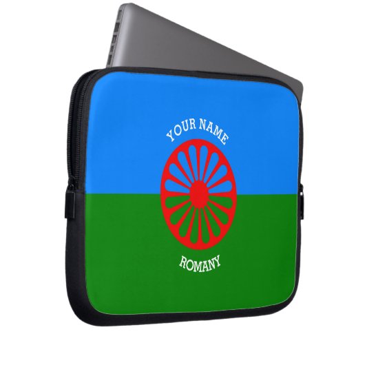 Personalized Official Romany gypsy travellers flag Laptopschutzhülle (Vorne Rechts)