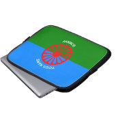 Personalized Official Romany gypsy travellers flag Laptopschutzhülle (Vorne Knopf)