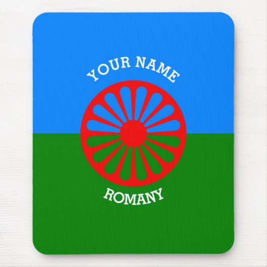 Personalized Official Romany gypsy travellers flag Mousepad (Vorne)