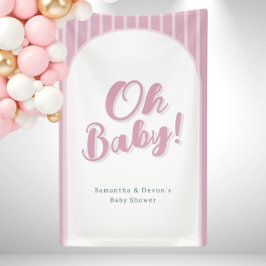 Personalized Oh Baby Photo Wall Shower Banner