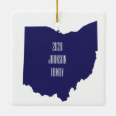Personalized Ohio Christmas Ornament (Rückseite)