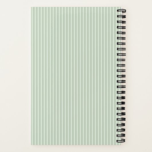 Personalized Olive Wreath Monogram Notizblock (Rückseite)