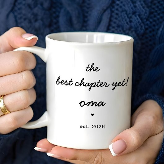 Personalized Oma Mug Best Chapter Yet Kaffeetasse