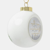 Personalized On Angels Wings Keramik Kugel-Ornament (Links)