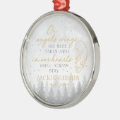 Personalized On Angels Wings Ornament Aus Metall (Links)