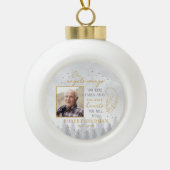 Personalized On Angels Wings Photo Ornament (Vorderseite)