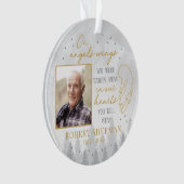 Personalized On Angels Wings Photo Ornament (Vorderseite)