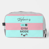 Personalized On Gym Mode Fun Cute Chic Waschbeutel (Vorderseite)
