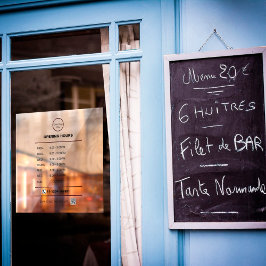 Personalized Opening Hours Window Cling Fensteraufkleber