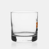 Personalized Orange Black Class of 2026 Graduation Whiskyglas (Rechts)