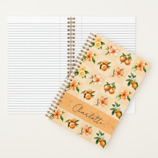 Personalized Orange Blossom & Tangerine Notizblock (Innen)