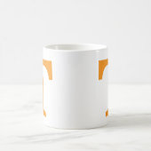 Personalized Orange Monogram | Classic Collegiate Kaffeetasse (Mittel)