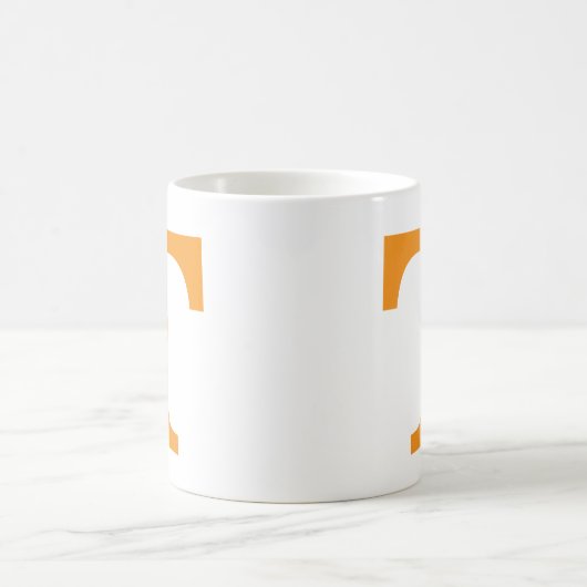 Personalized Orange Monogram | Classic Collegiate Kaffeetasse (Mittel)
