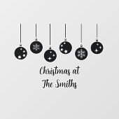 Personalized Ornament Christmas Window Cling Fensteraufkleber (Blatt)
