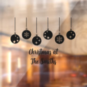 Personalized Ornament Christmas Window Cling Fensteraufkleber (Blatt 2)